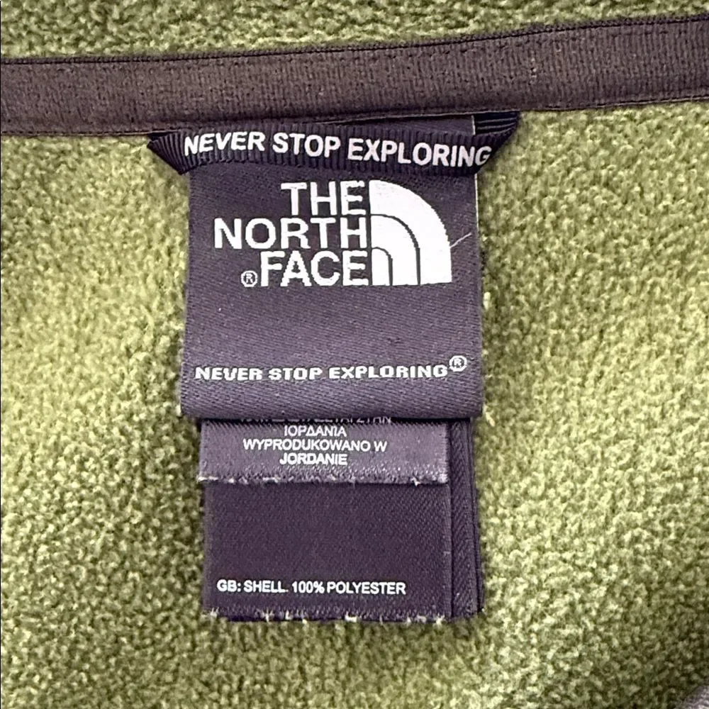 The North Face Never Stop Exploring Olive Green Quarter-Zip Fleece Pullover